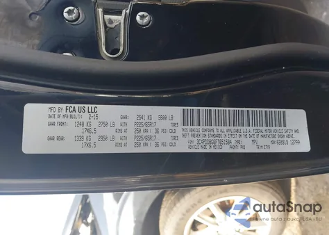 2015 Dodge Journey Sxt z USA, uszkodzony, nr VIN 3C4PDDBG6FT651584